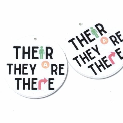 Their there and they’re teachers earrings
