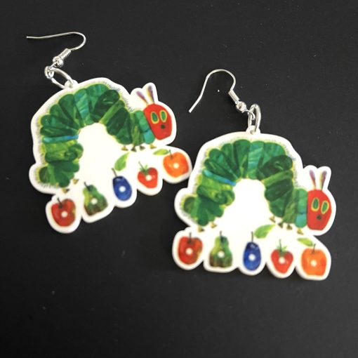 Hungry caterpillar  earrings
