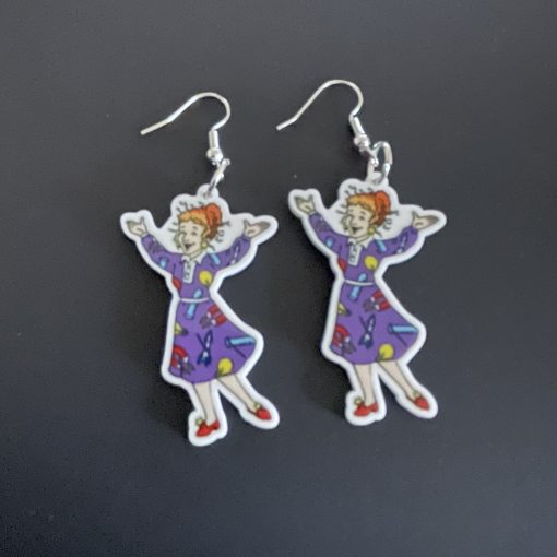Ms frizzle earrings