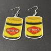Vegemite Straya mate earrings