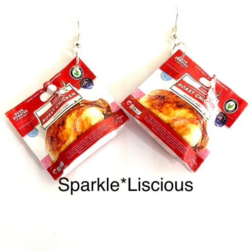 coles roast chicken ( bachelors handbag ) earrings