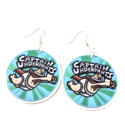 Captain underpants earrings