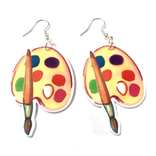 Artists palette earrings