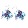 Rainbow fish earrings