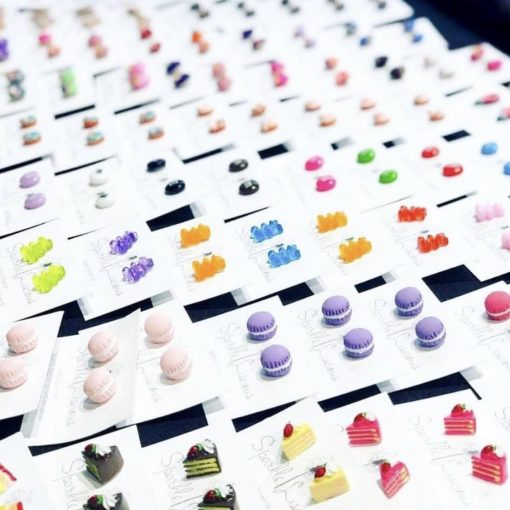 Mystery box of 10 pairs of
Foodie  studs