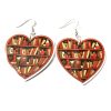 Love books earrings