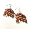 chocolate layer cake earrings