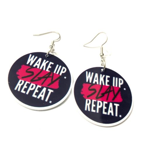 wake up ! slay ! repeat ! earrings