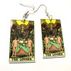 the lovers tarot card earrings