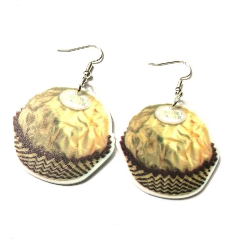 ferrero rocher flat earrings