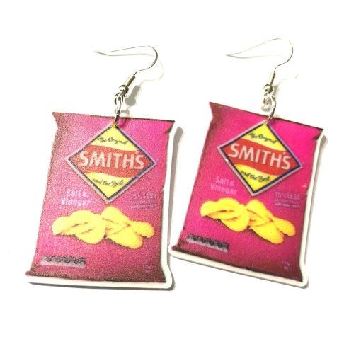 salt and vinegar chips earrings