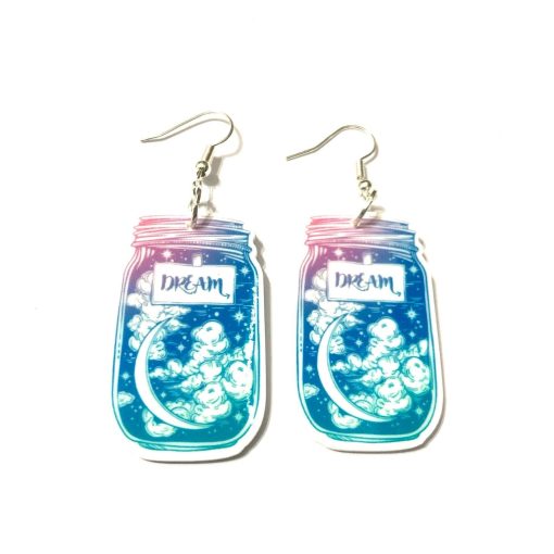 dream jar earrings