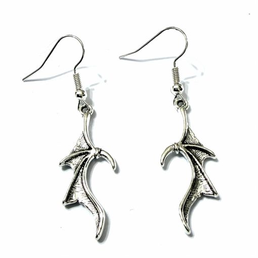 Dragon wing skeleton earrings