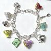 Tea lovers charm bracelet