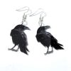 black crow earrings