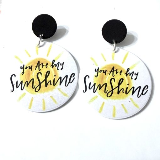 You are my sunshine earrings