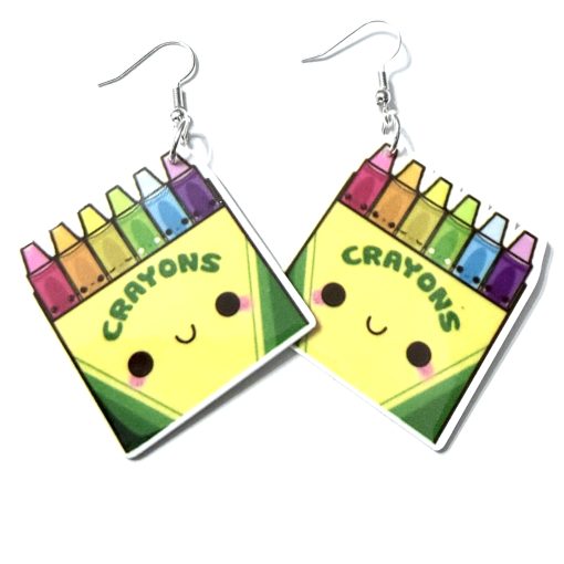 Crayon packet earrings