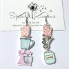 Kitchen cooking baking stack earrings